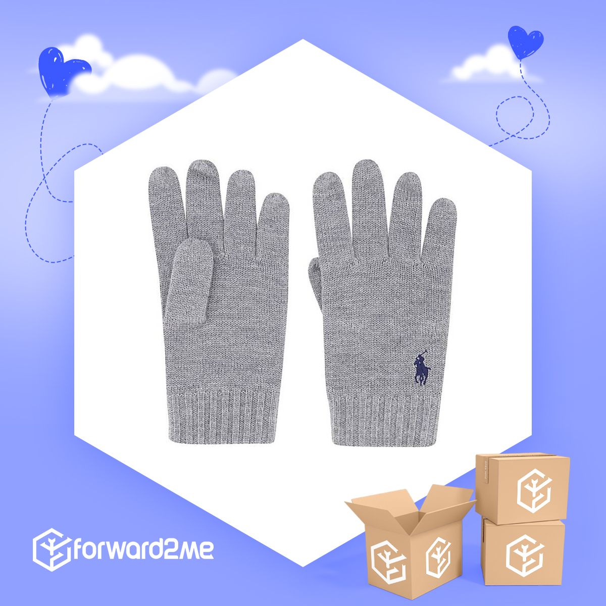 POLO Ralph Lauren Men's wool gloves