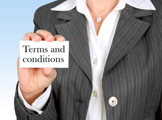 terms & conditions of our online parcel management solution